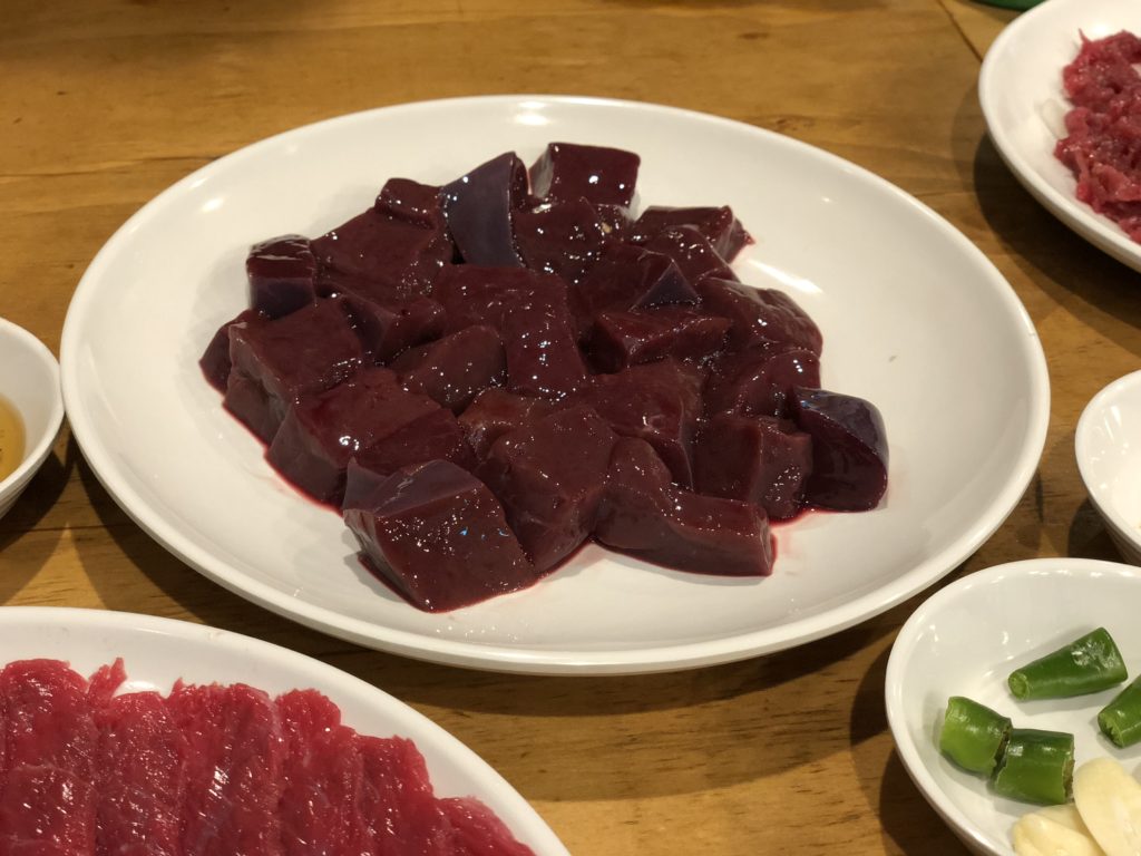 soul　 liver sashimi